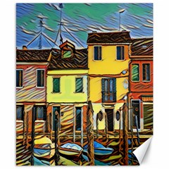 Colorful Venice Homes Canvas 8  X 10  by ConteMonfrey