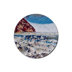 Fishes In Lake Garda Rubber Round Coaster (4 Pack) by ConteMonfrey