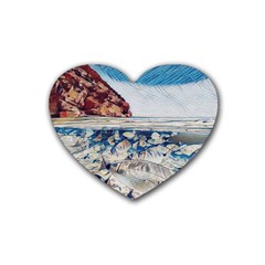 Fishes In Lake Garda Rubber Coaster (Heart)