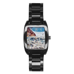 Fishes In Lake Garda Stainless Steel Barrel Watch by ConteMonfrey