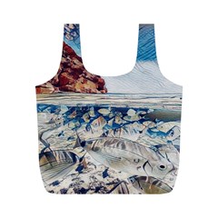 Fishes In Lake Garda Full Print Recycle Bag (M)