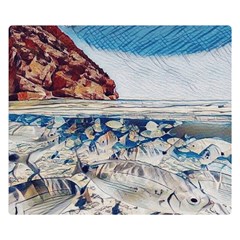 Fishes In Lake Garda Double Sided Flano Blanket (Small) 