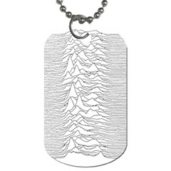 Joy Division Unknown Pleasures Dog Tag (one Side)