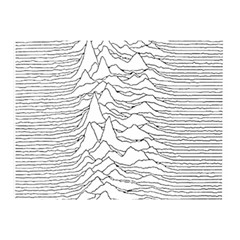 Joy Division Unknown Pleasures Double Sided Flano Blanket (mini)  by Jancukart