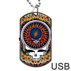 Grateful Dead Dog Tag Usb Flash (one Side) by Jancukart