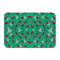 Beautiful Tropical Orchids Blooming Over Earth In Peace Plate Mats by pepitasart