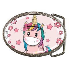 Cartoon Unicorn Fantasy Belt Buckles