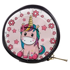 Cartoon Unicorn Fantasy Mini Makeup Bag by Jancukart