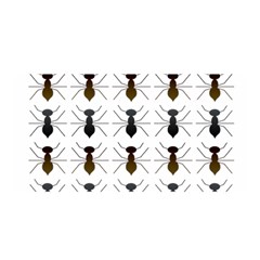 Ant Insect Pattern Cartoon Ants Satin Wrap 35  X 70  by Ravend