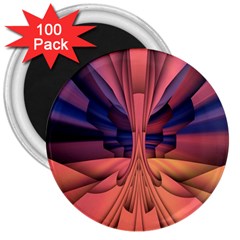 Pattern Colorful Background Abstarct 3  Magnets (100 Pack) by Ravend