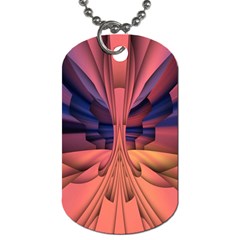 Pattern Colorful Background Abstarct Dog Tag (two Sides)