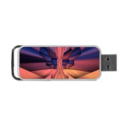 Pattern Colorful Background Abstarct Portable Usb Flash (one Side)