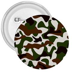 Camouflage Print Pattern 3  Buttons