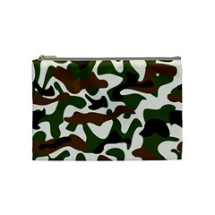 Camouflage Print Pattern Cosmetic Bag (medium)