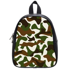 Camouflage Print Pattern School Bag (small)