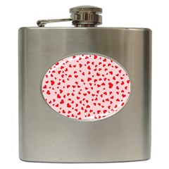 Hearts Valentine Heart Pattern Hip Flask (6 Oz)