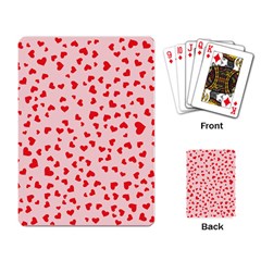 Hearts Valentine Heart Pattern Playing Cards Single Design (rectangle) by Ravend