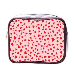 Hearts Valentine Heart Pattern Mini Toiletries Bag (one Side)