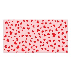 Hearts Valentine Heart Pattern Satin Shawl 45  X 80 
