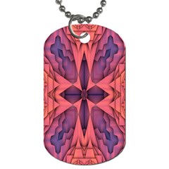 Pattern Colorful Background Dog Tag (two Sides)
