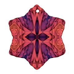 Pattern Colorful Background Ornament (snowflake)