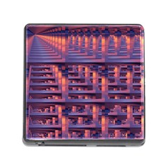 Abstract Pattern Colorful Background Memory Card Reader (square 5 Slot)