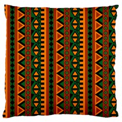 African Pattern Texture Large Flano Cushion Case (two Sides)