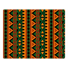 African Pattern Texture Double Sided Flano Blanket (large) 