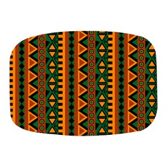 African Pattern Texture Mini Square Pill Box