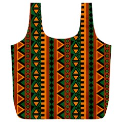African Pattern Texture Full Print Recycle Bag (xxl)
