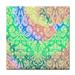 Hippie Fabric Background Tie Dye Face Towel by Ravend