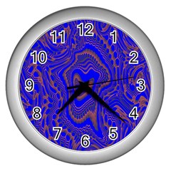 Optical Illusion Illusion Pattern Wall Clock (silver)