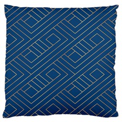 Abstract Geometry Pattern Large Flano Cushion Case (two Sides)