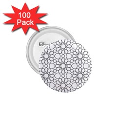 Flower Branch Corolla Wreath Lease 1 75  Buttons (100 Pack) 