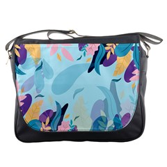 Illustration Leaves Leaf Nature Background Plant Messenger Bag