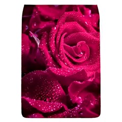 Water Rose Pink Background Flower Removable Flap Cover (l)