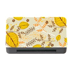 Leaves Flowers Background Wallpaper Memory Card Reader With Cf