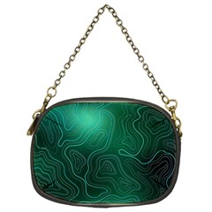 Green Line Shape Stripe Corolla Chain Purse (one Side)