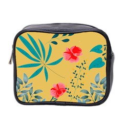 Nature Floral Flower Petal Leaves Leaf Plant Mini Toiletries Bag (two Sides) by Ravend