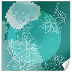 Flower Floral Design Background Canvas 20  X 20  by Ravend