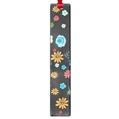 Floral Flower Leaves Background Floral Large Book Marks