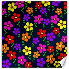 Background Flower Floral Bloom Canvas 12  X 12 