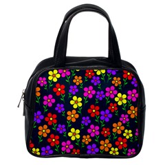 Background Flower Floral Bloom Classic Handbag (one Side)