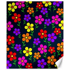 Background Flower Floral Bloom Canvas 8  X 10  by Ravend