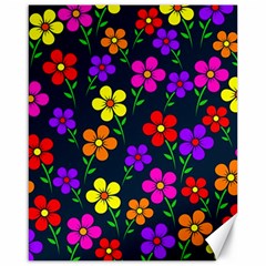 Background Flower Floral Bloom Canvas 16  X 20  by Ravend