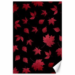 Red Autumn Leaves Autumn Forest Canvas 20  X 30 