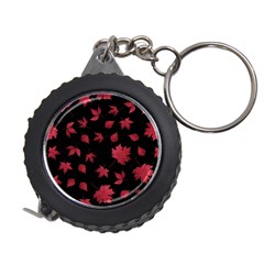 Red Autumn Leaves Autumn Forest Measuring Tape by Ravend