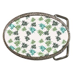 Leaves Plant Design Template Belt Buckles by Ravend