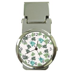 Leaves Plant Design Template Money Clip Watches