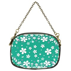 Pattern Background Daisy Flower Floral Chain Purse (one Side)